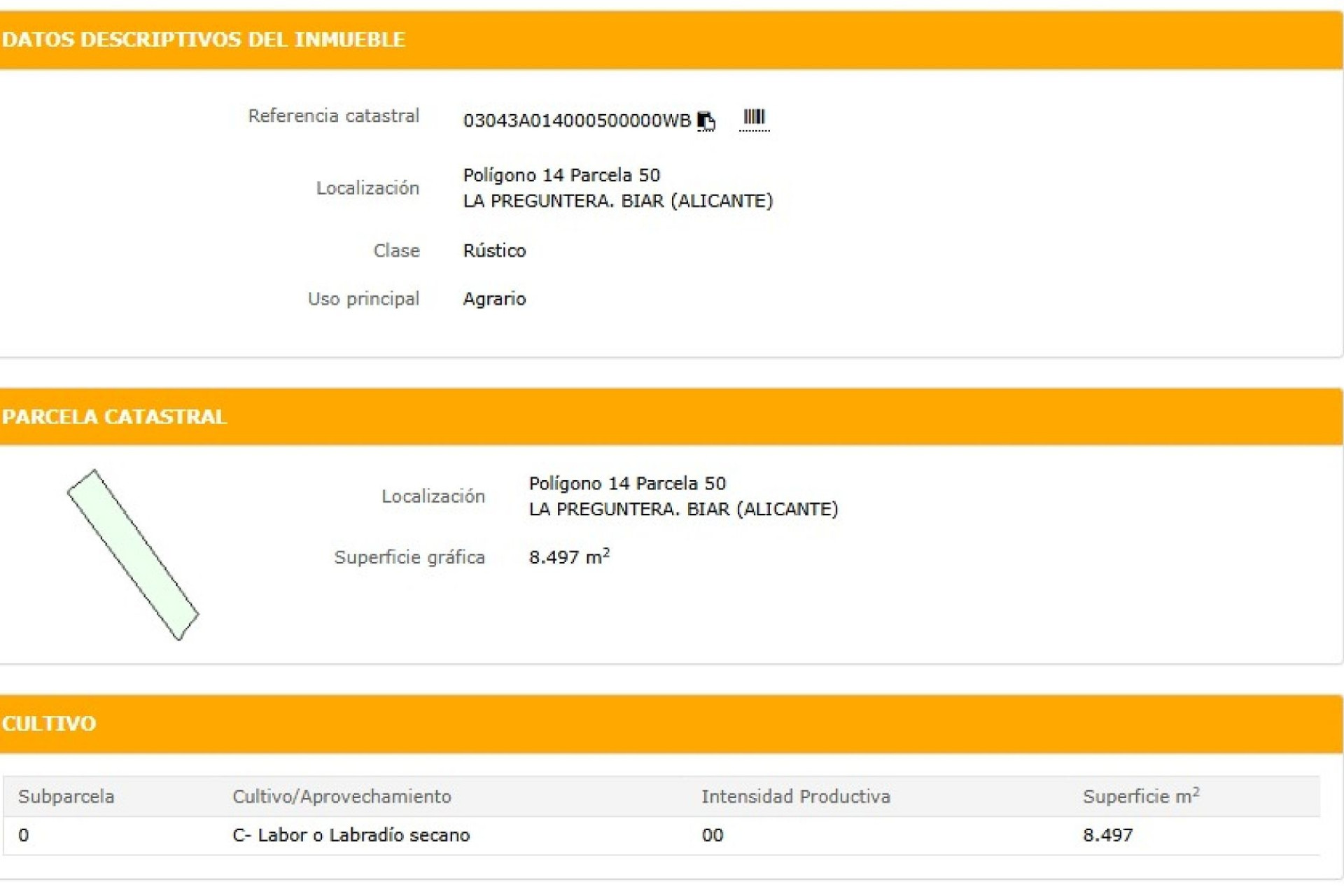 Herverkoop - Land -
Biar