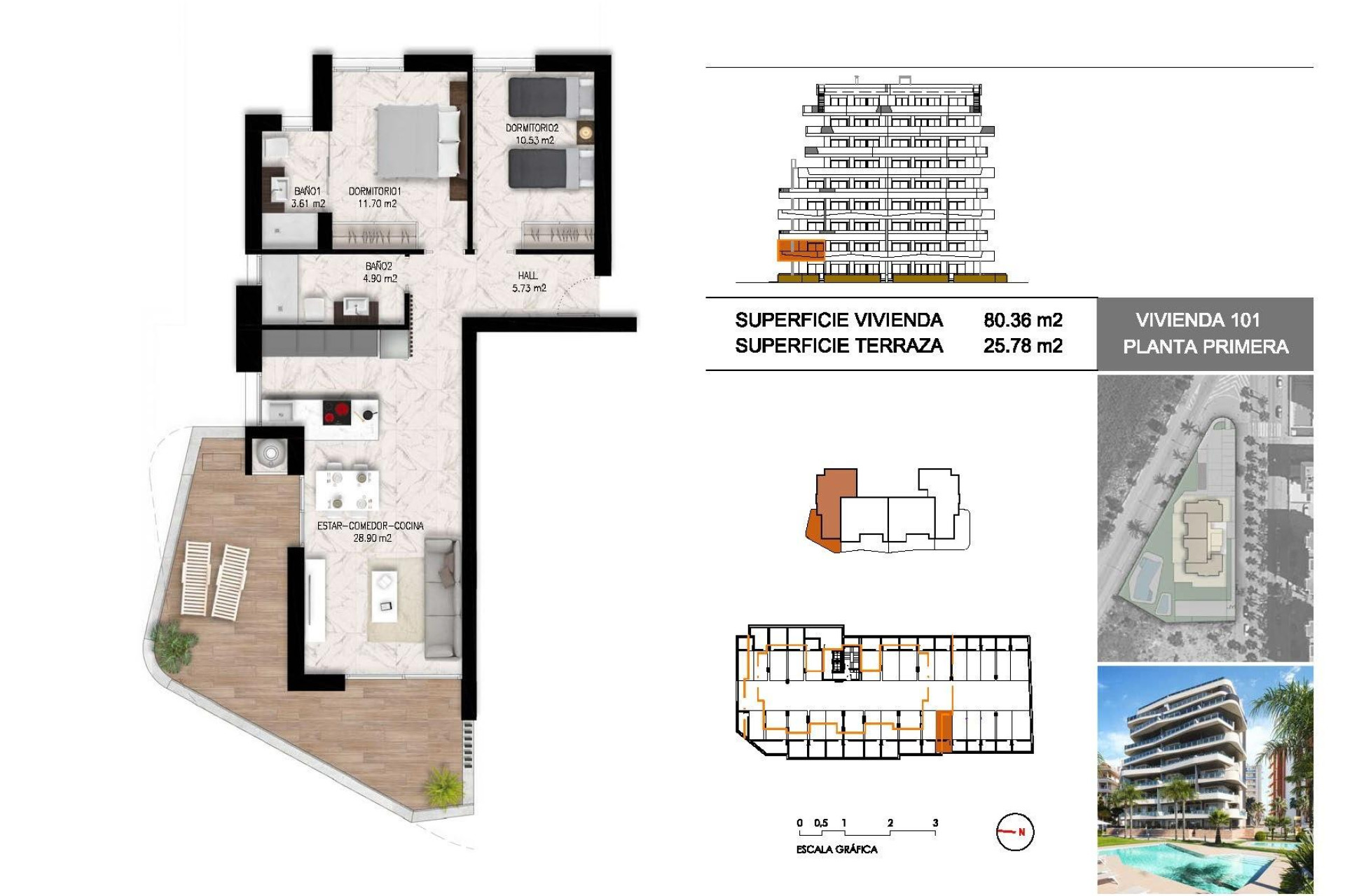Nieuwbouw - apartment -
Guardamar del Segura - Puerto