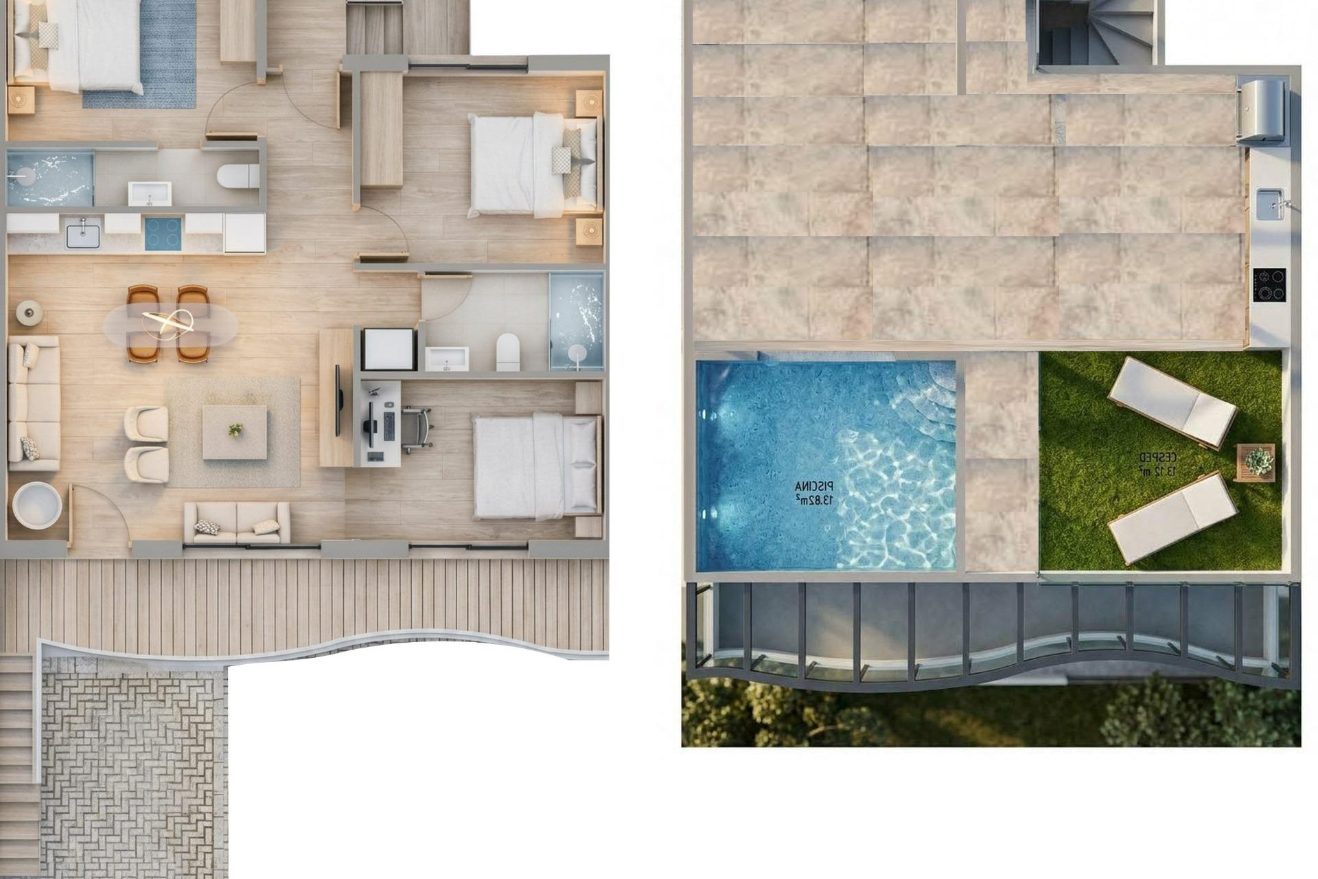 Nieuwbouw - Bungalow -
Pilar de la Horadada - parques de Andromeda