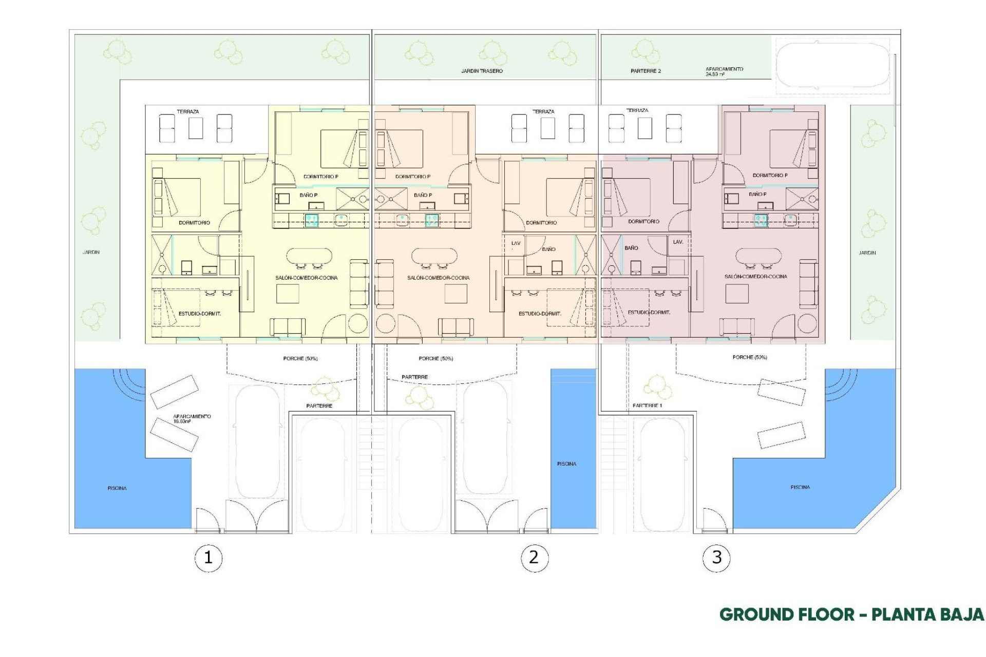 Nieuwbouw - Bungalow -
Pilar de la Horadada - parques de Andromeda