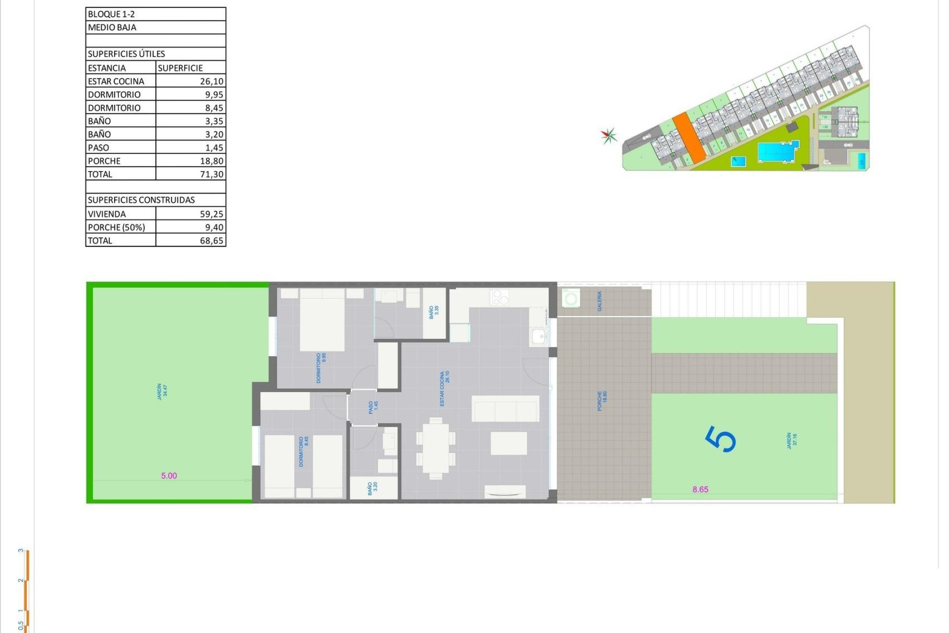 Nieuwbouw - Bungalow -
Pilar de la Horadada - pueblo