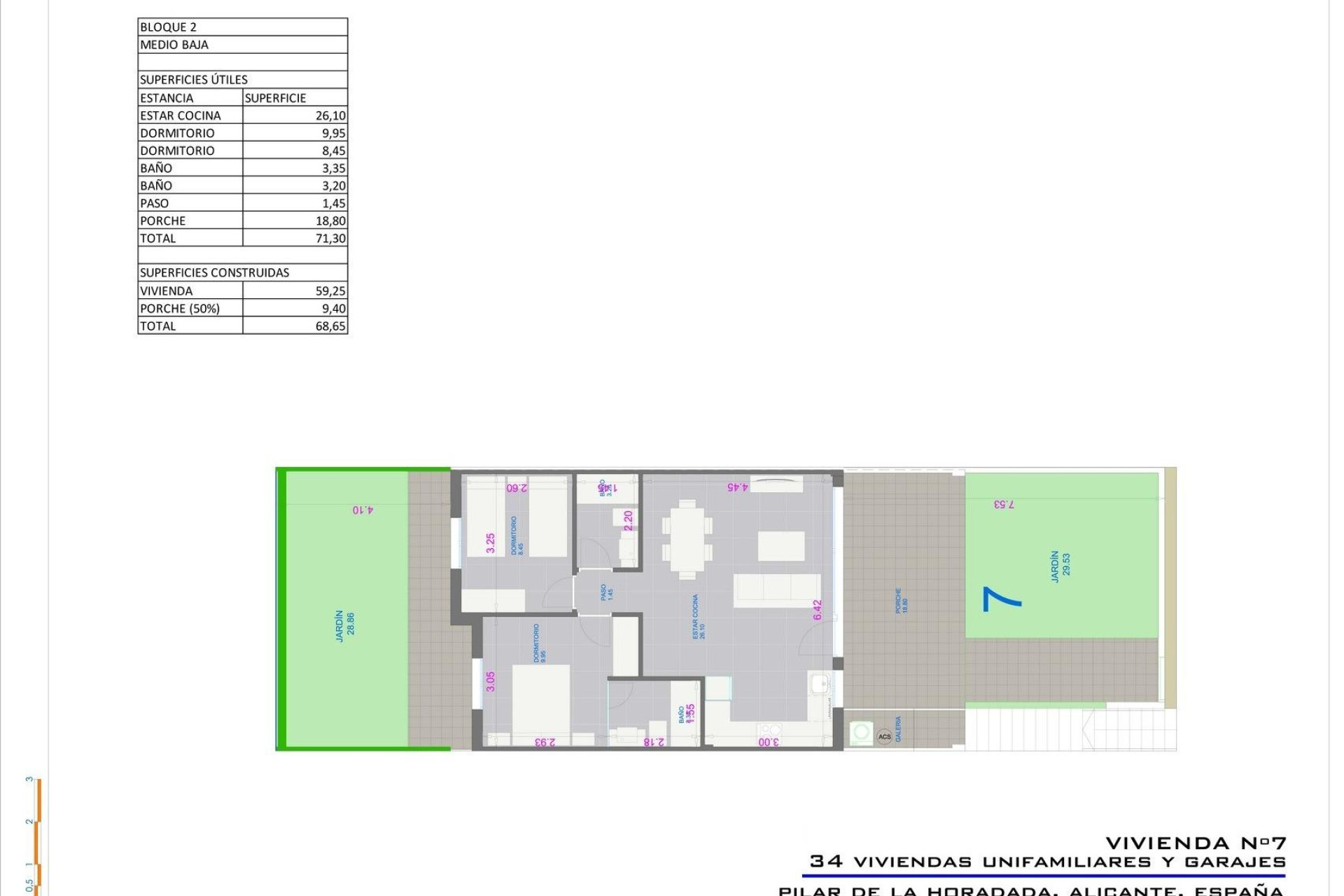 Nieuwbouw - Bungalow -
Pilar de la Horadada - pueblo