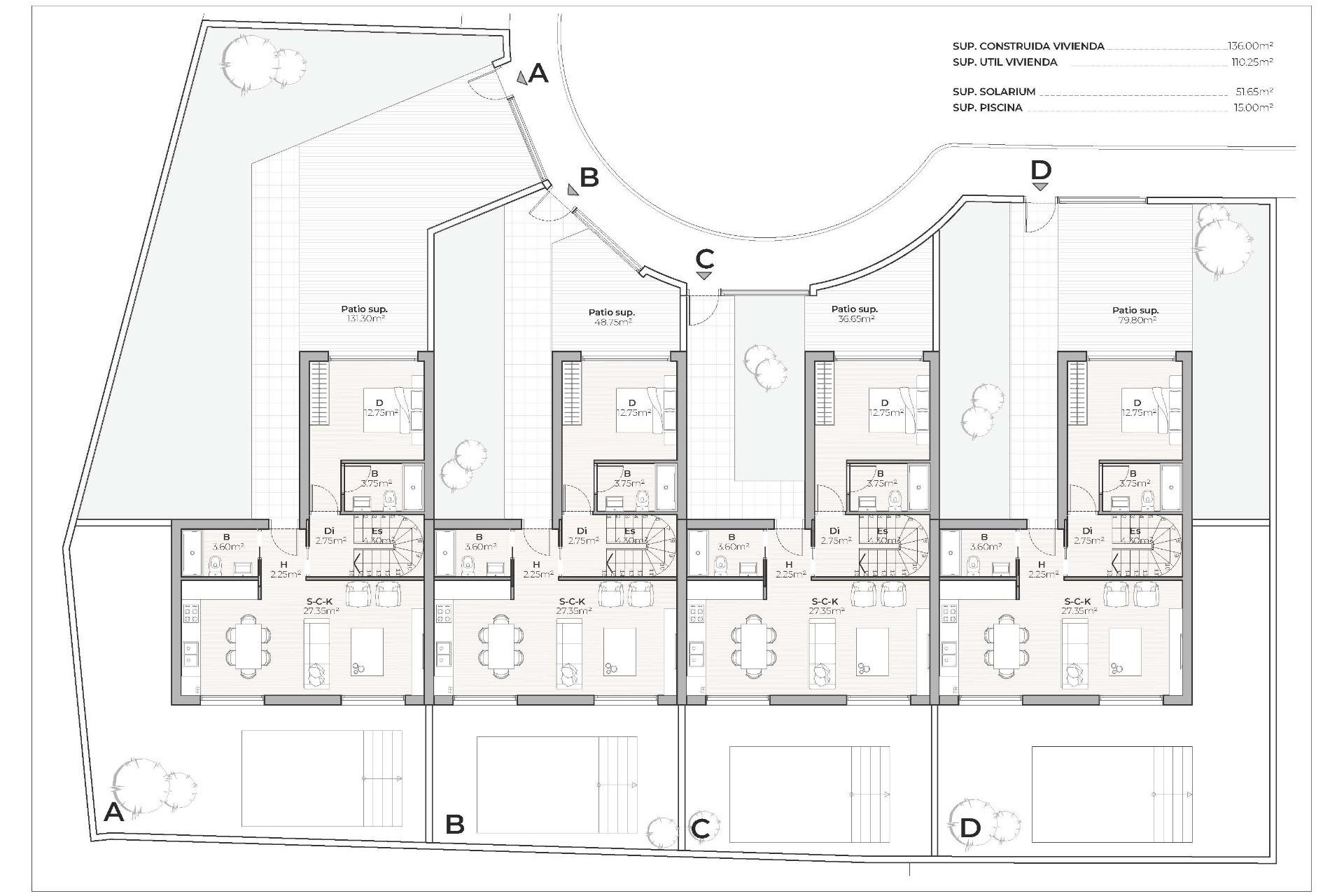 Nieuwbouw - Herenhuis -
Mazarron - Country Club