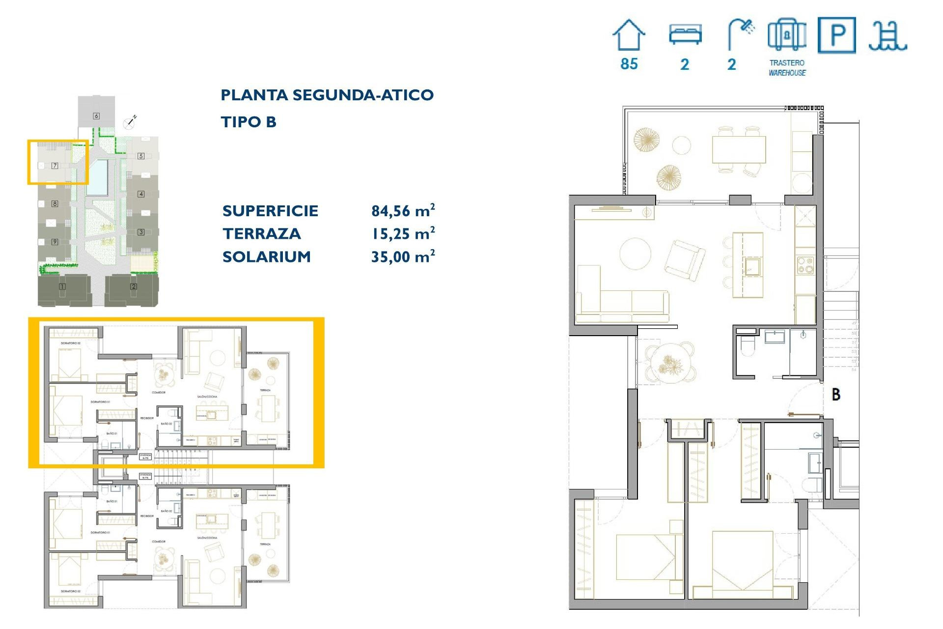 Nieuwbouw - Penthouse -
San Pedro del Pinatar - Pueblo