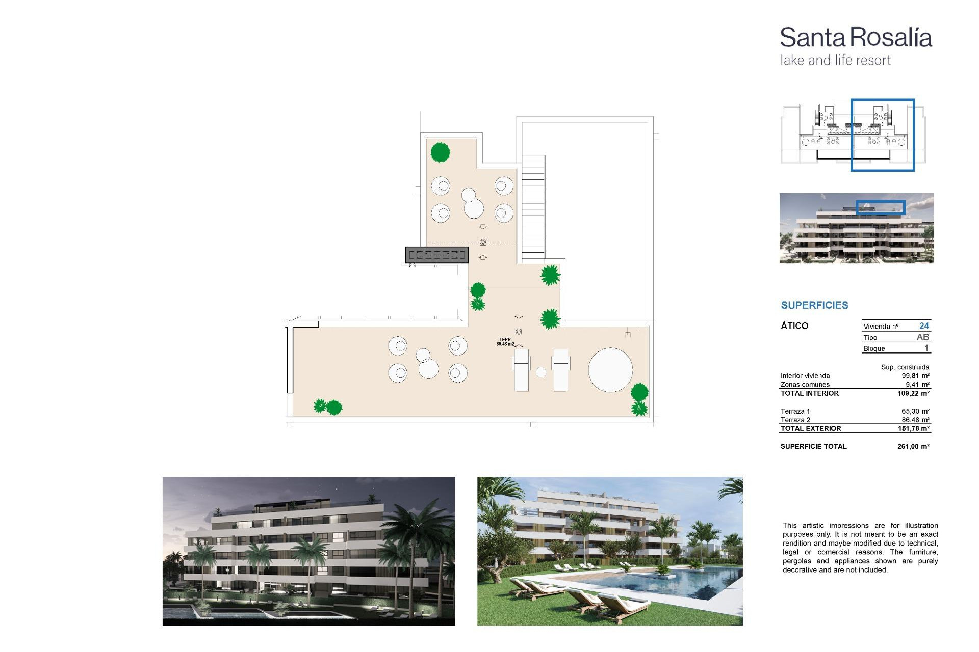 Nieuwbouw - Penthouse -
Torre Pacheco - Santa Rosalia Lake And Life Resort