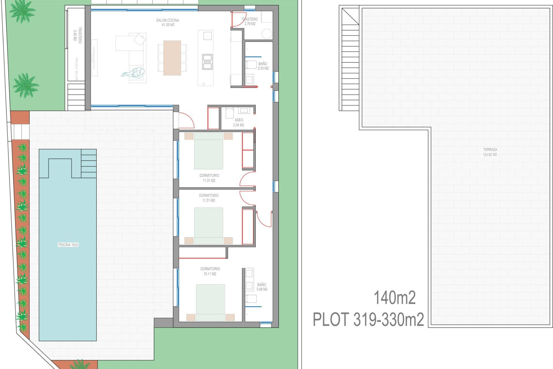 Nieuwbouw - Villa -
San Javier - Parque del doce