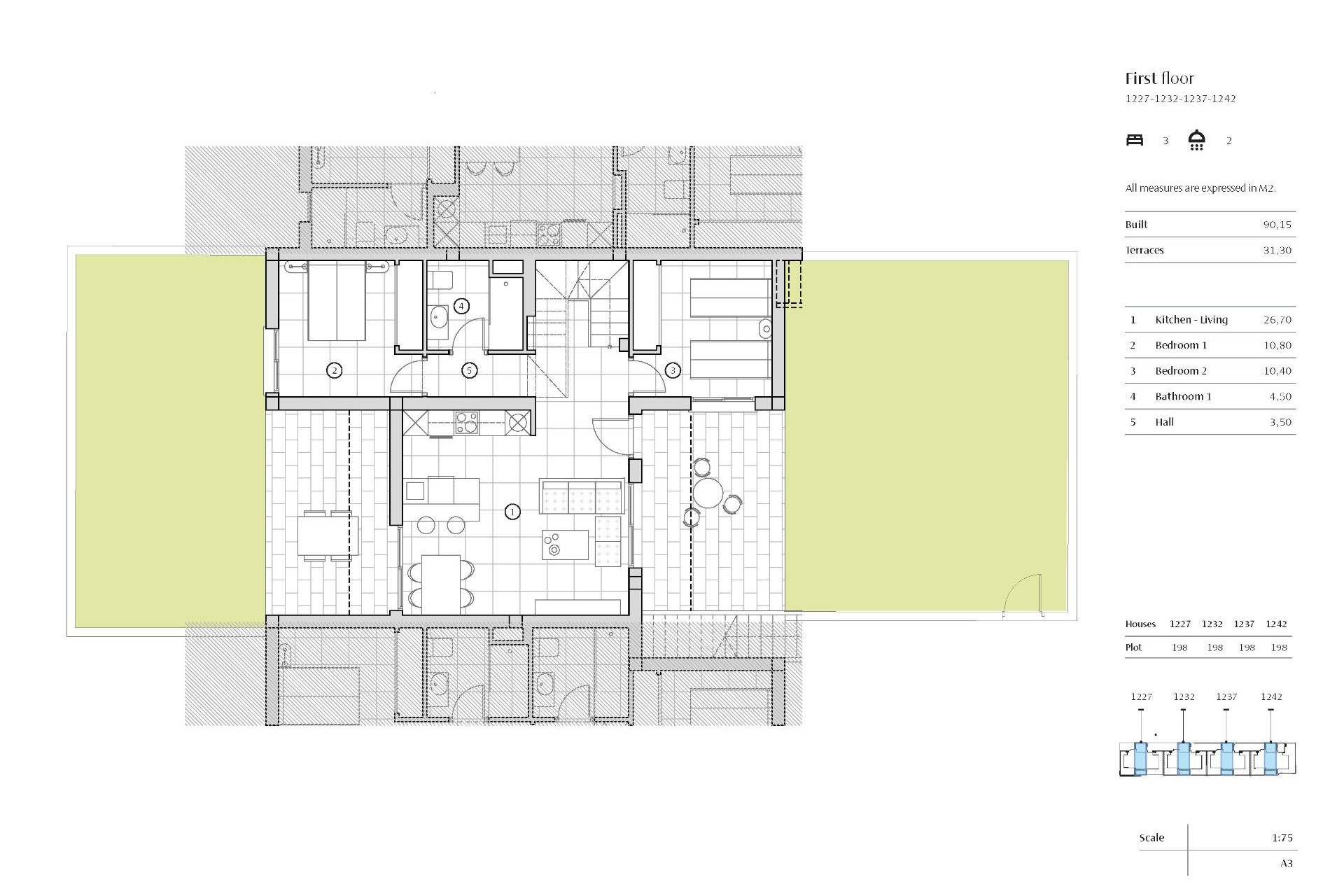 Nouvelle construction - Maison mitoyenne -
Algorfa - La Finca Golf