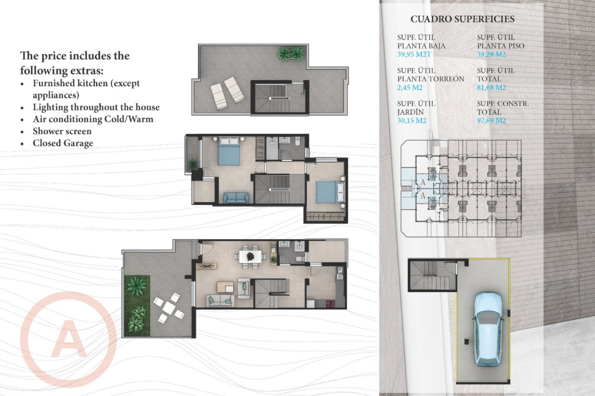 Nouvelle construction - Maison mitoyenne -
La Manga del Mar Menor - La Manga