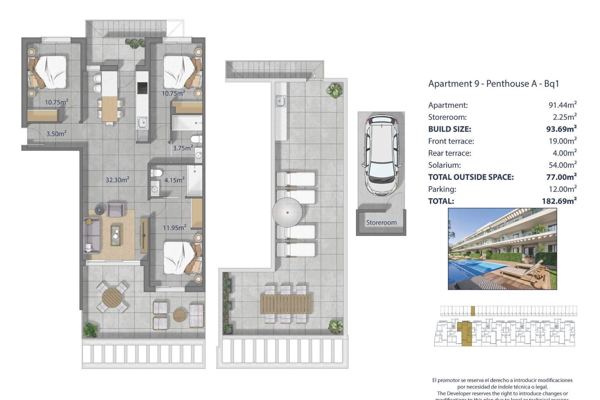 Nouvelle construction - Penthouse -
Los Alcazares - Los Narejos