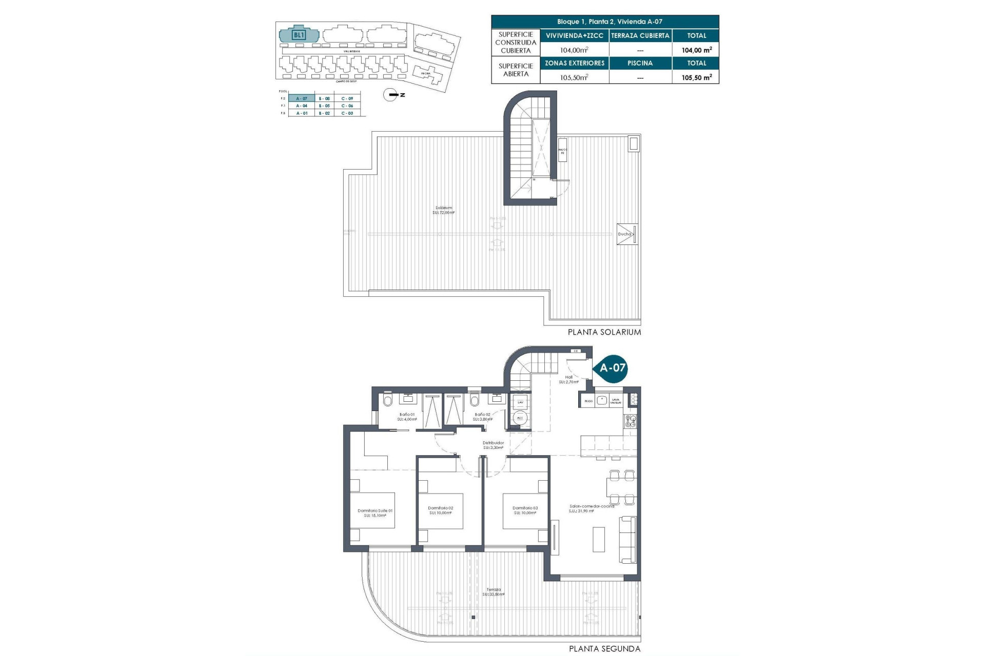 Nouvelle construction - Penthouse -
Los Alcazares - Serena Golf