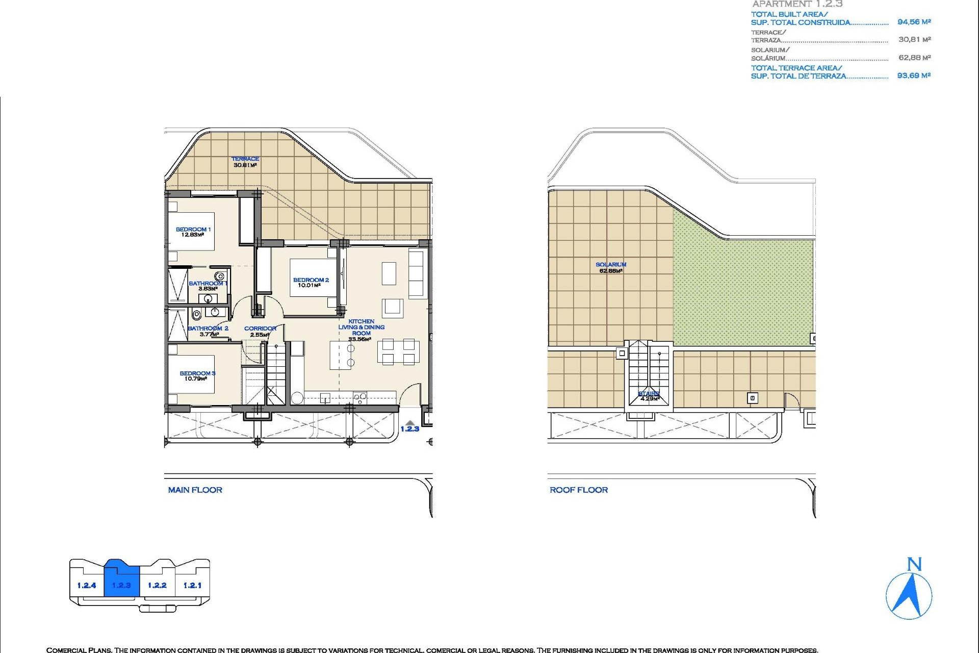 Nouvelle construction - Penthouse -
Los Alcazares - Serena Golf