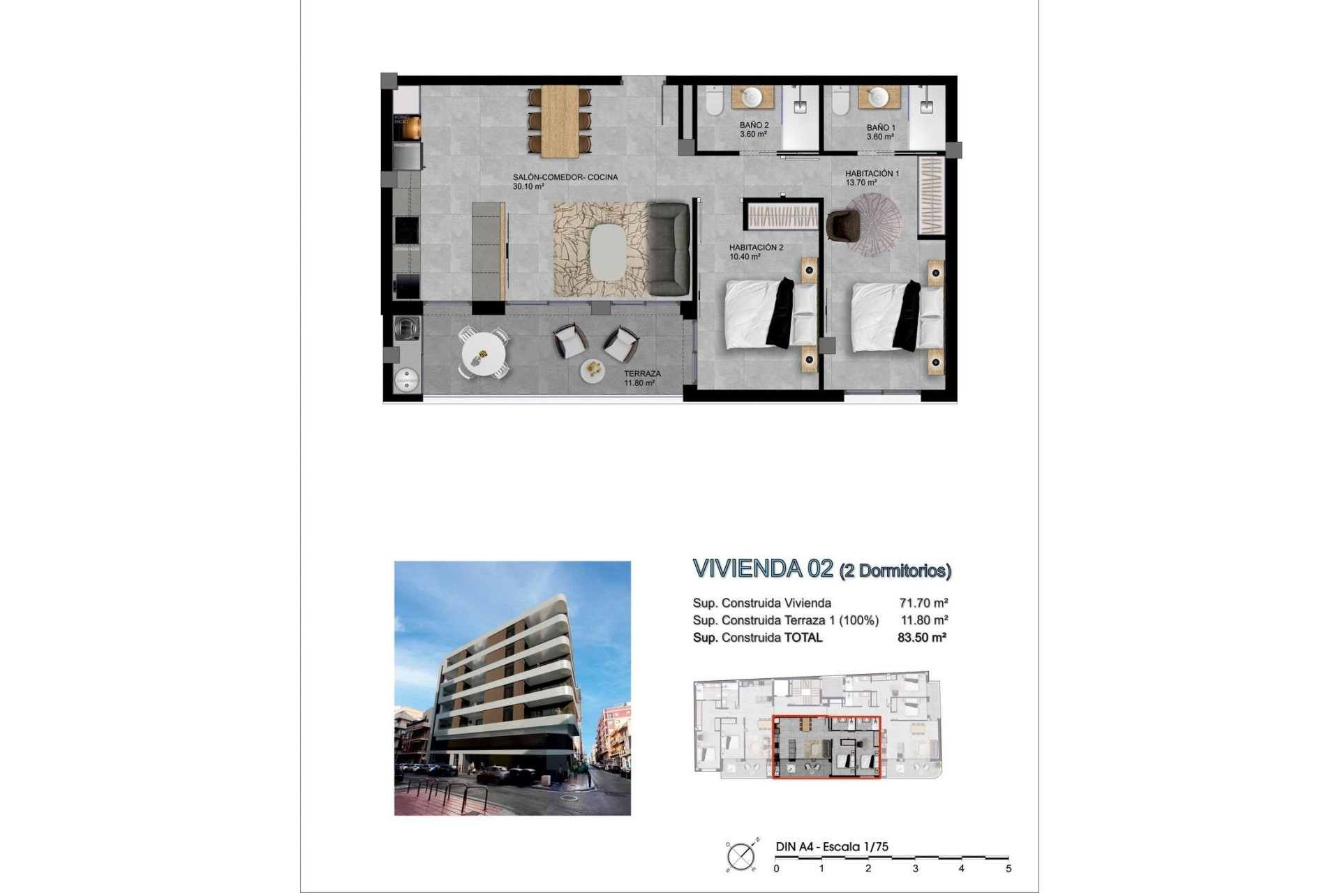 Nouvelle construction - Penthouse -
Santa Pola - pueblo