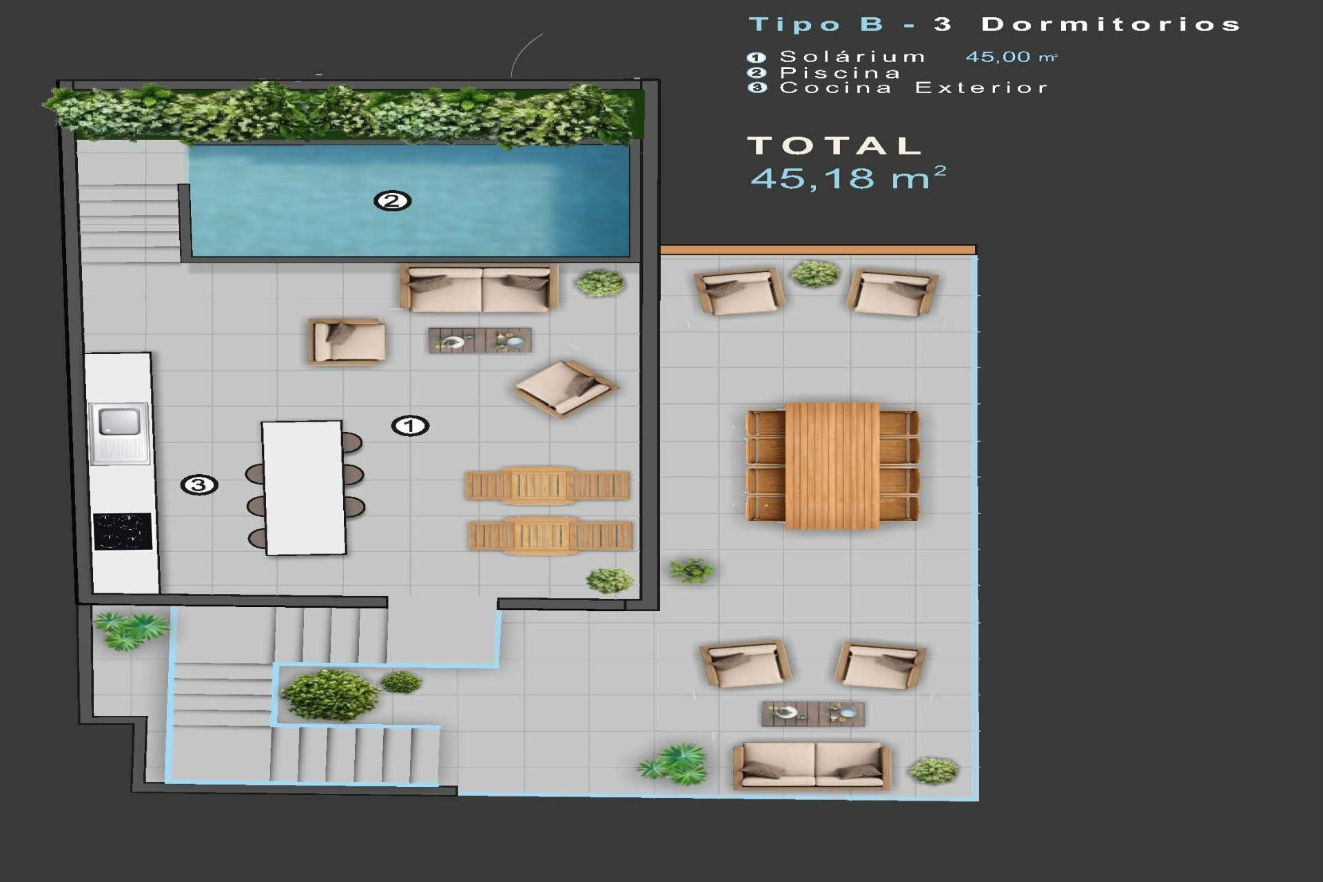 Nouvelle construction - Penthouse -
Torrevieja - Centro