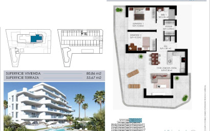 Nouvelle construction - Penthouse -
Pilar de la Horadada - Mil Palmeras