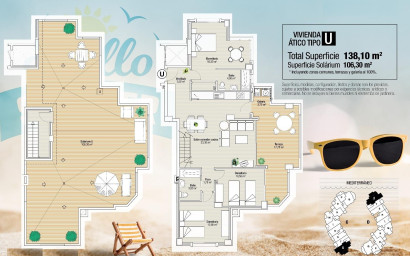 Nieuwbouw - Penthouse -
La Manga del Mar Menor - La Manga