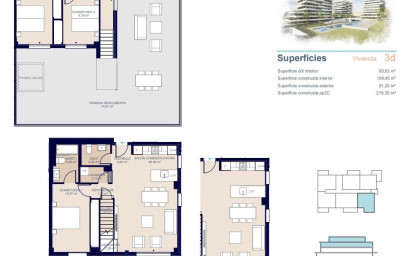 Nouvelle construction - Penthouse -
Villajoyosa - Playa del Torres