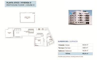 Nouvelle construction - Penthouse -
Torrevieja - pueblo