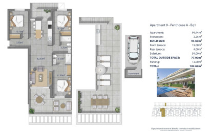 Nieuwbouw - Penthouse -
Los Alcazares - Los Narejos