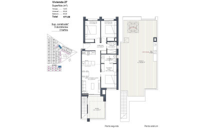 Nouvelle construction - Penthouse -
Los Alcazares - Serena Golf