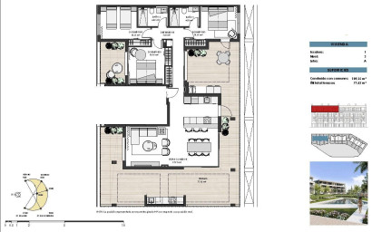 Nouvelle construction - Penthouse -
Torre Pacheco - Santa Rosalia Lake And Life Resort