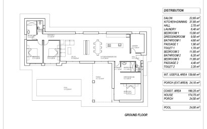 Nouvelle construction - Villa -
Pinoso - Campo